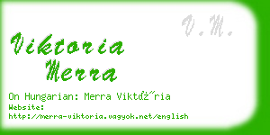 viktoria merra business card